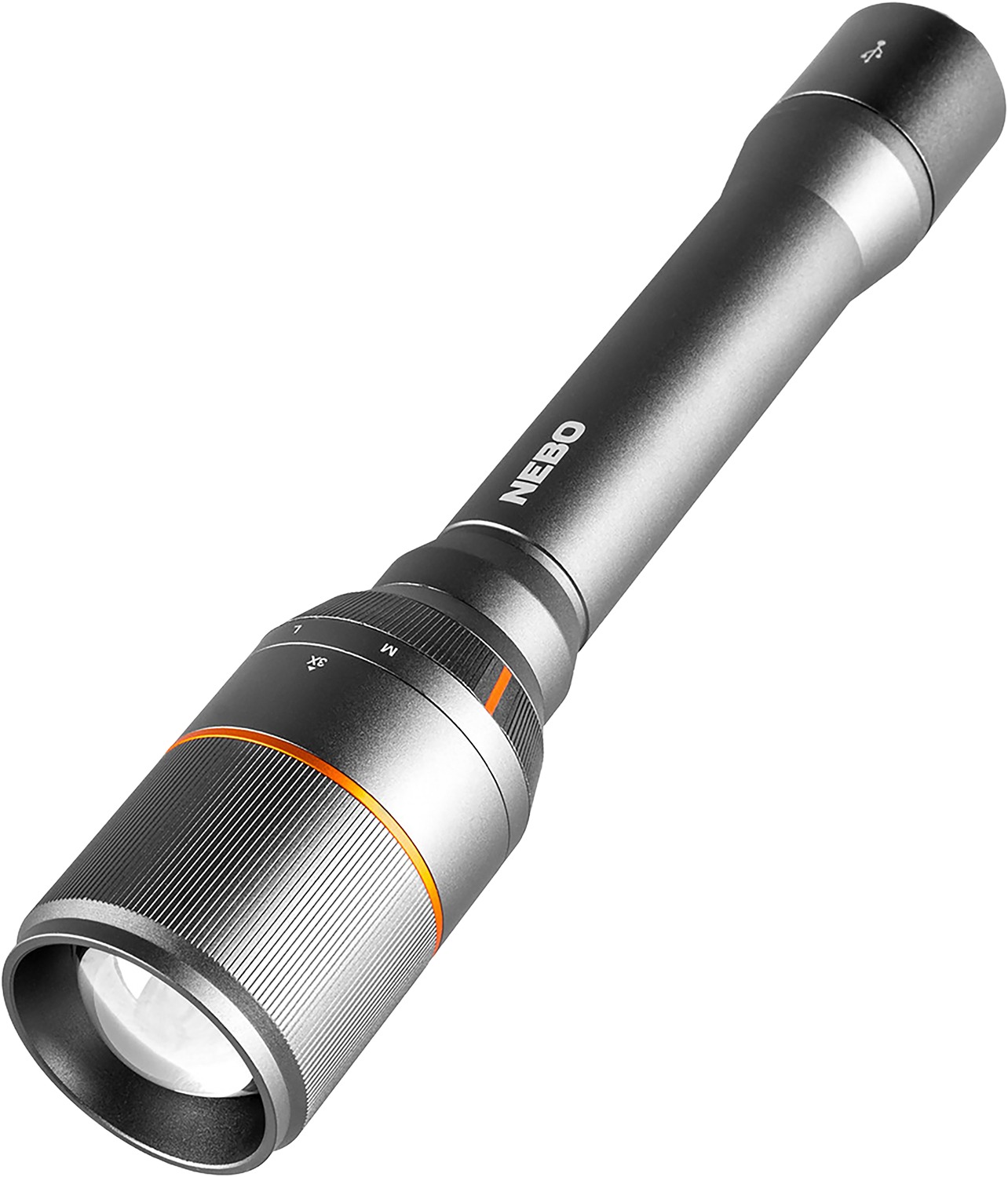 NEBO NEBFLT0018 Davinci 1000 Flashlight Gray 100/400/1,000 Lumens White LED