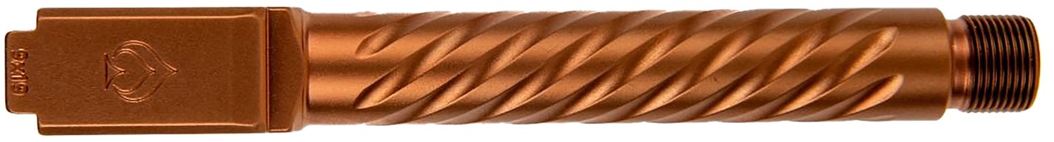 Ballistic Advantage BAPSG175T3R Premium Series 9mm Luger Fits Glock 17 Gen 5 Spiral Fluted Threaded Copper PVD Stainless Steel