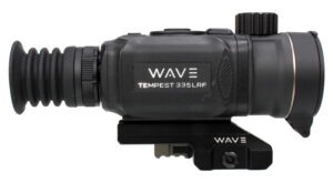 Wave WTS200 Tempest 335 LRF Thermal Black 3.3x35mm Illuminated Multi Reticle 384x288, 12 Microns, 50 Hz Resolution, Digital Zoom 13.2x Rapid/Smooth
