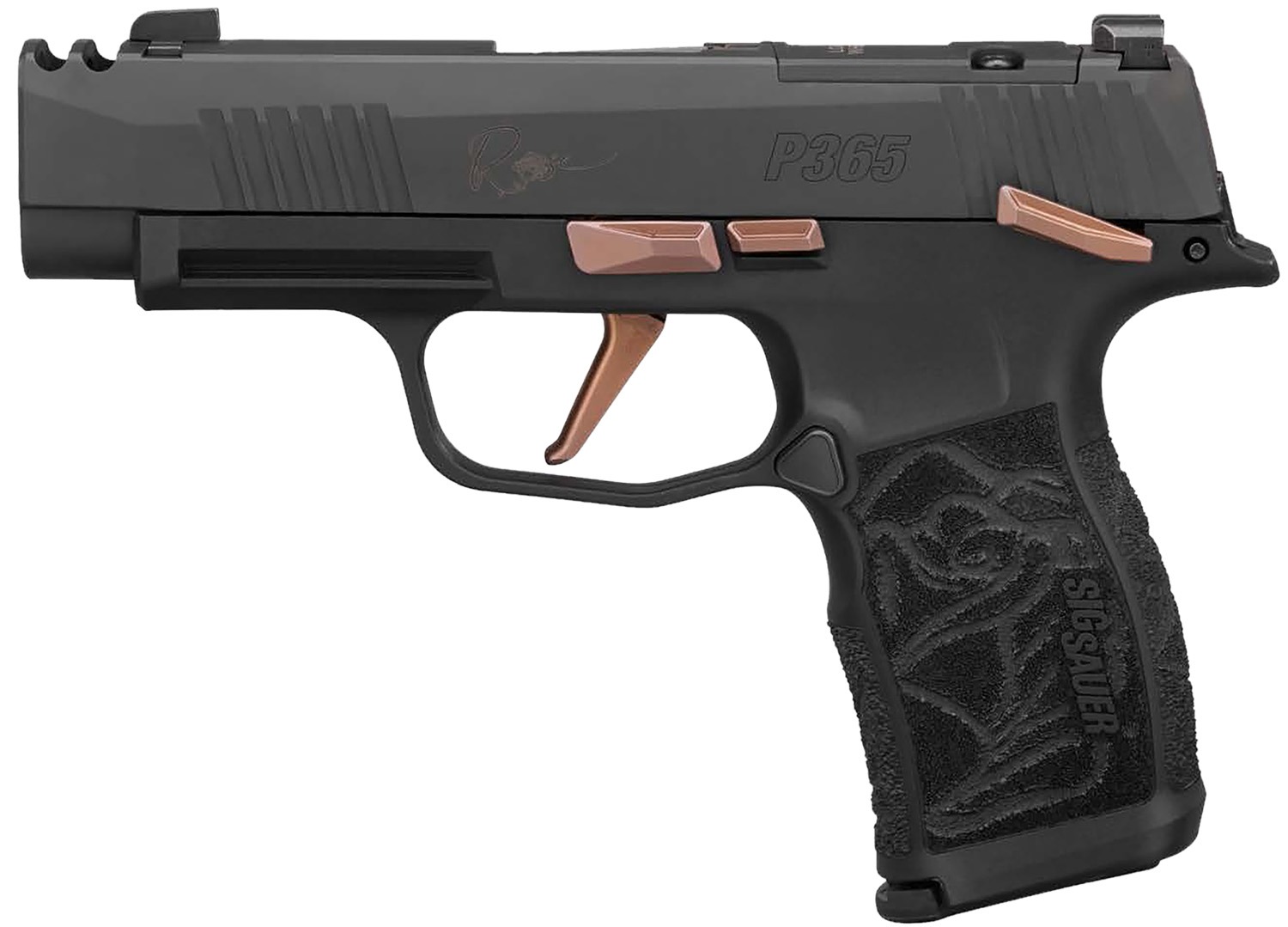 Sig Sauer 365XL9ROSEMSCA Rose *CA Compliant 9mm 10+1 3.10" Nitron Stainless Steel Slide/Laser Engraved Polymer Grip