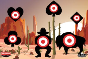 Birchwood Casey BC-35776 Dirty Bird Target Aces High 12" x 18" 6 Pack