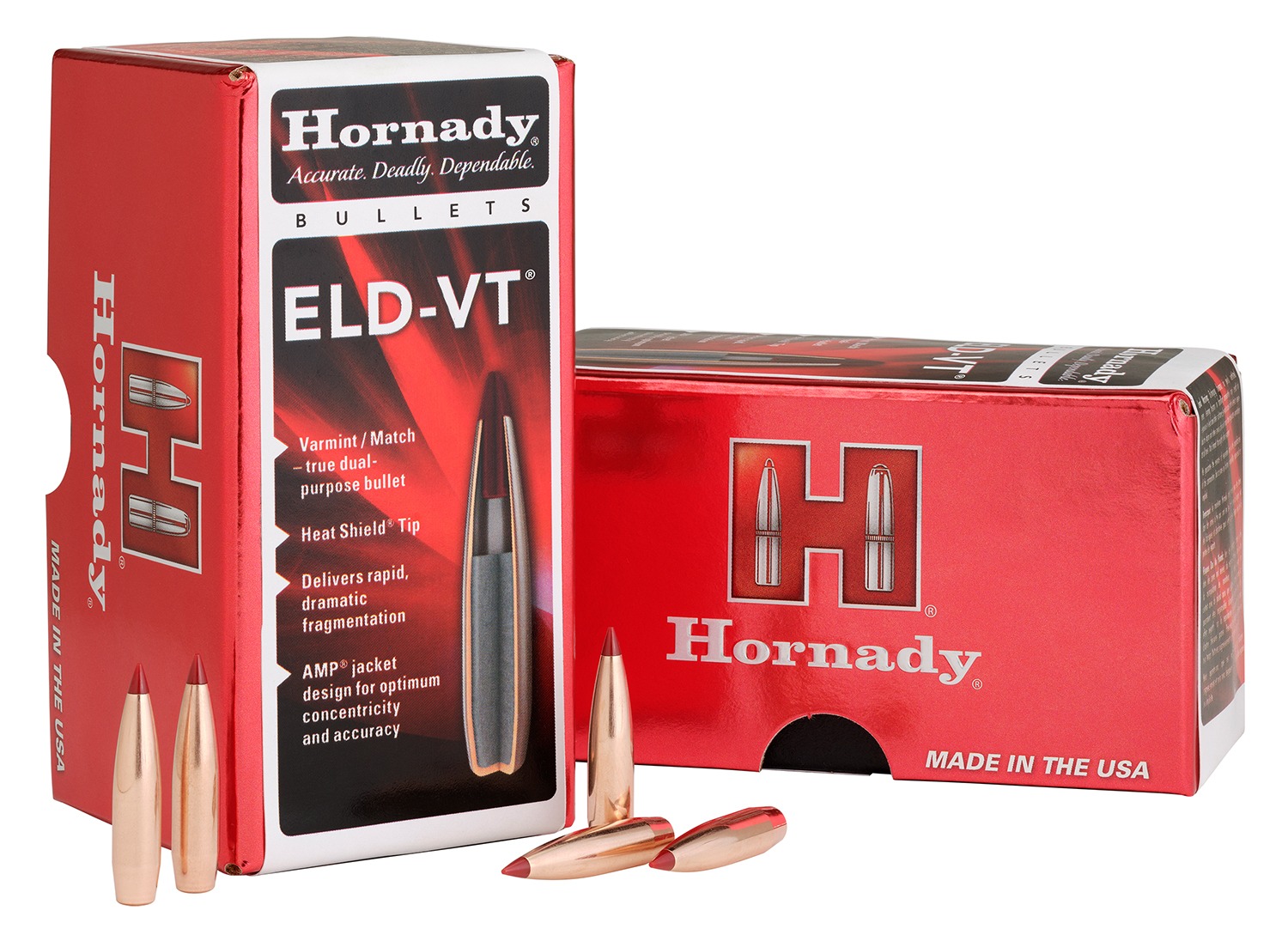 Hornady 22772 ELD-VT 22Cal 69gr 100 Per Box/25Case