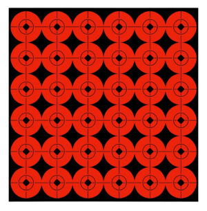 Birchwood Casey 33901 Target Spots  Self-Adhesive Paper Black/Orange 1" Bullseye 360 Pack
