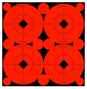Birchwood Casey 33903 Target Spots  Self-Adhesive Paper Black/Orange 3" Bullseye 40 Pack