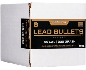 Speer 4691 Handgun  45Cal 230gr Lead Round Nose 500 Per Box/1 Case