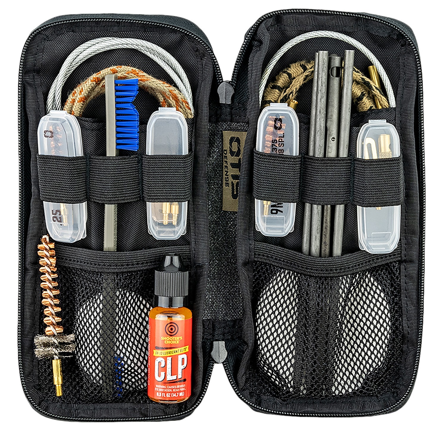 Otis FG9015569 Defender Cleaning Kit Multi-Caliber Handgun/Rifle/13 Pieces Black Nylon Case