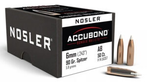 Nosler 56357 AccuBond  6mm 90gr Spitzer Point 50/Box