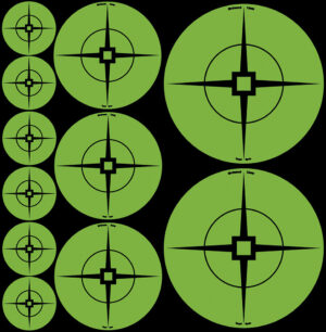 Birchwood Casey 33938 Target Spots  Self-Adhesive Paper Black/Green Crosshair 60 Pack
