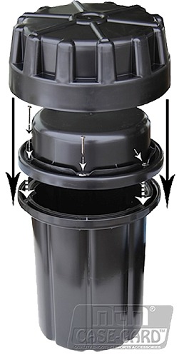 MTM Case-Gard SAC Survivor Ammo Can  Multi-Caliber Handgun/Rifle Black Synthetic