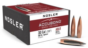 Nosler 58456 AccuBond Long Range 30Cal 190gr Spitzer Point 100/Box