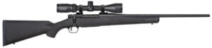 Mossberg 27933 Patriot  308 Win Caliber with 5+1 Capacity, 22" Fluted Barrel, Matte Blued Metal Finish & Black Synthetic Stock Right Hand (Full Size) Includes Vortex Crossfire II 3-6x40mm Scope