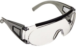 Allen 2169 Fit Over Shooting Glasses Adult Clear Lens Gray Frame