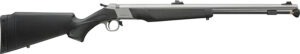 CVA PR2117SVP Wolf V2 50 Cal 209 Primer 24" Matte Stainless Steel Barrel, Drilled & Tapped Stainless Steel Receiver, Fixed Black Synthetic Stock, Williams Fiber Optic Sights