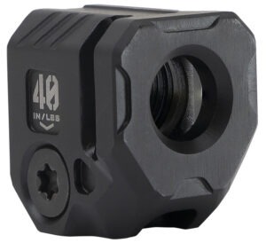 Strike Industries MCQUAD Micro Threaded Compensator Black Steel 0.89" OAL Compatible w/ 9mm/357 SIG