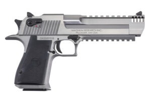 Magnum Research DE44SRMB Desert Eagle Mark XIX 44 Rem Mag 6" with Muzzle Brake 7+1 Overall Stainless Steel Black Polymer Grip